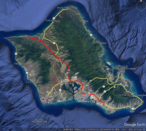 Map to Skydive Hawaii